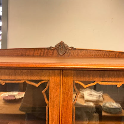 Antique Oak China/Curios Cabinet