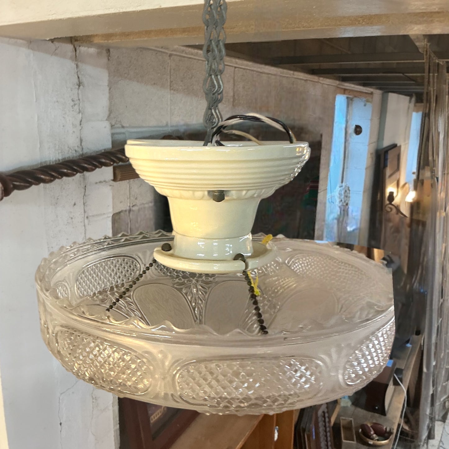 Vintage Three Chain Ceiling Light