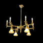Antique Six Light Arts & Crafts Chandelier