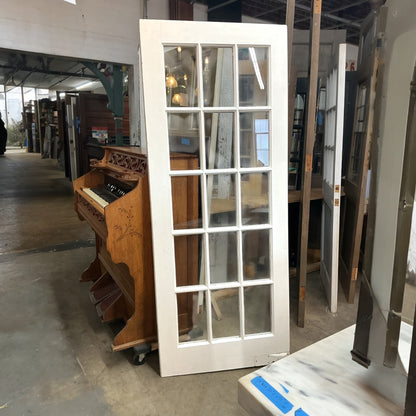 Vintage 15 Pane Swing Door w/Hardware