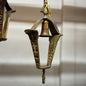 Art Deco Brass Pendant Light Designed For Slipshade(Beardslee)/Rewired