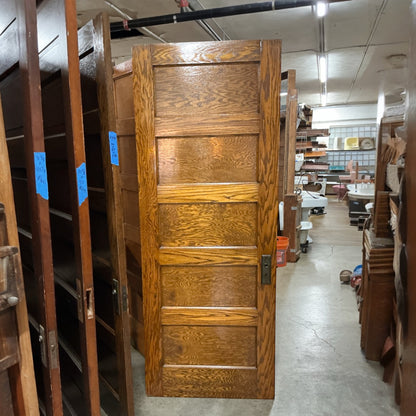 Vintage Oak Five Panel Interior Door