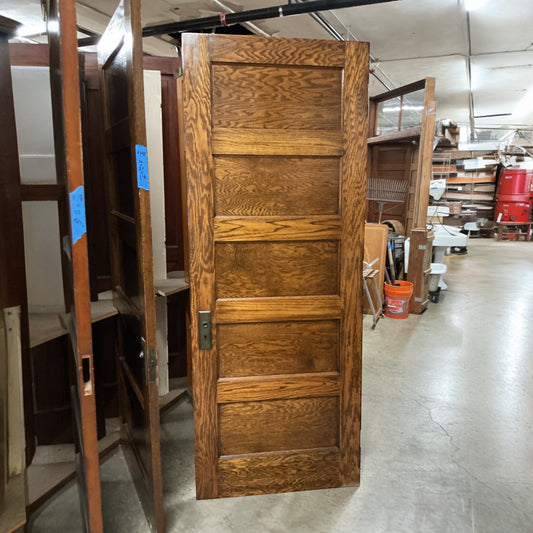 Vintage Oak Five Panel Interior Door