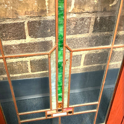 Pair/Cabinet Doors With Stained Glass