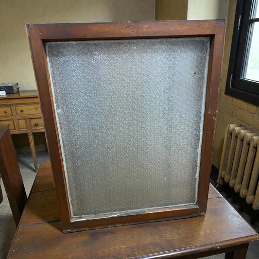 Vintage Casement Window With Florentine Glass