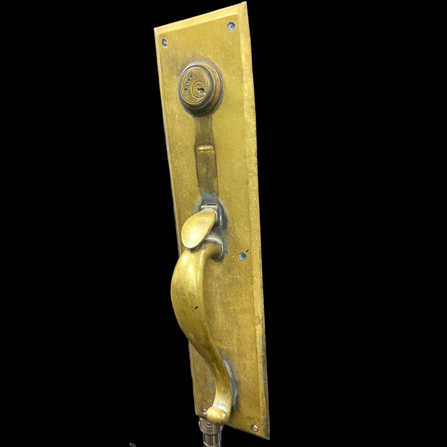 Early 1900s Solid Brass Store Front Door Pull