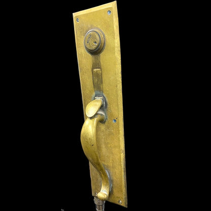 Early 1900s Solid Brass Store Front Door Pull