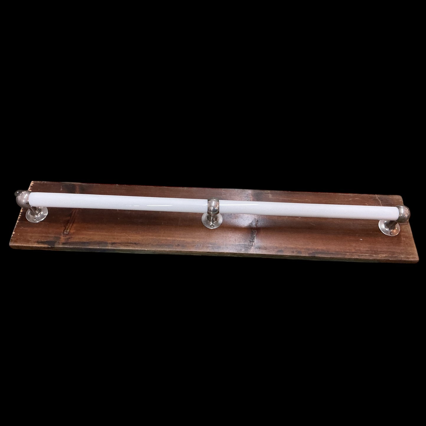 Antique Extended Glass Towel Bar;J.L.Mott
