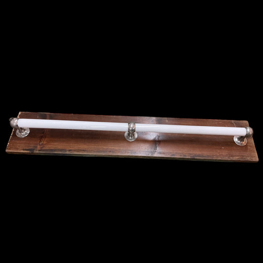 Antique Extended Glass Towel Bar;J.L.Mott