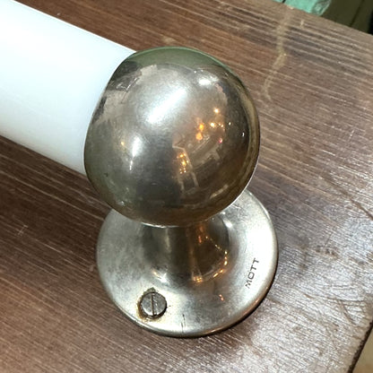 Antique Extended Glass Towel Bar;J.L.Mott