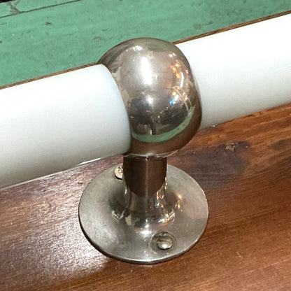 Antique Extended Glass Towel Bar;J.L.Mott