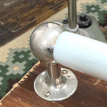 Antique Extended Glass Towel Bar;J.L.Mott