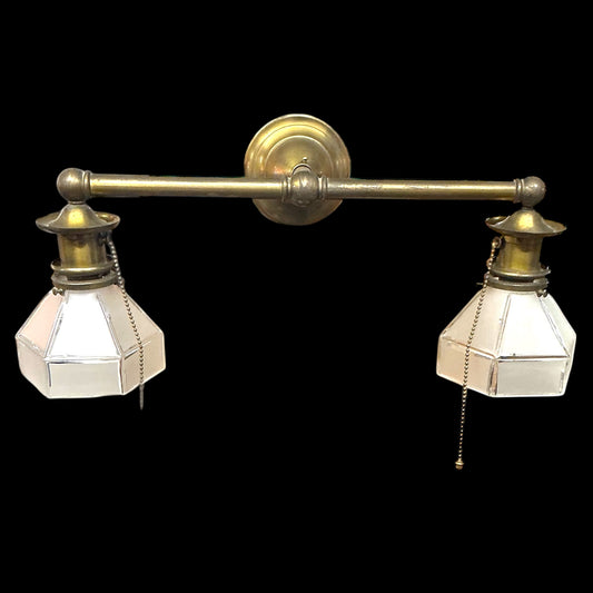 Antique Craftsman Two-Arm Wall Mount Light