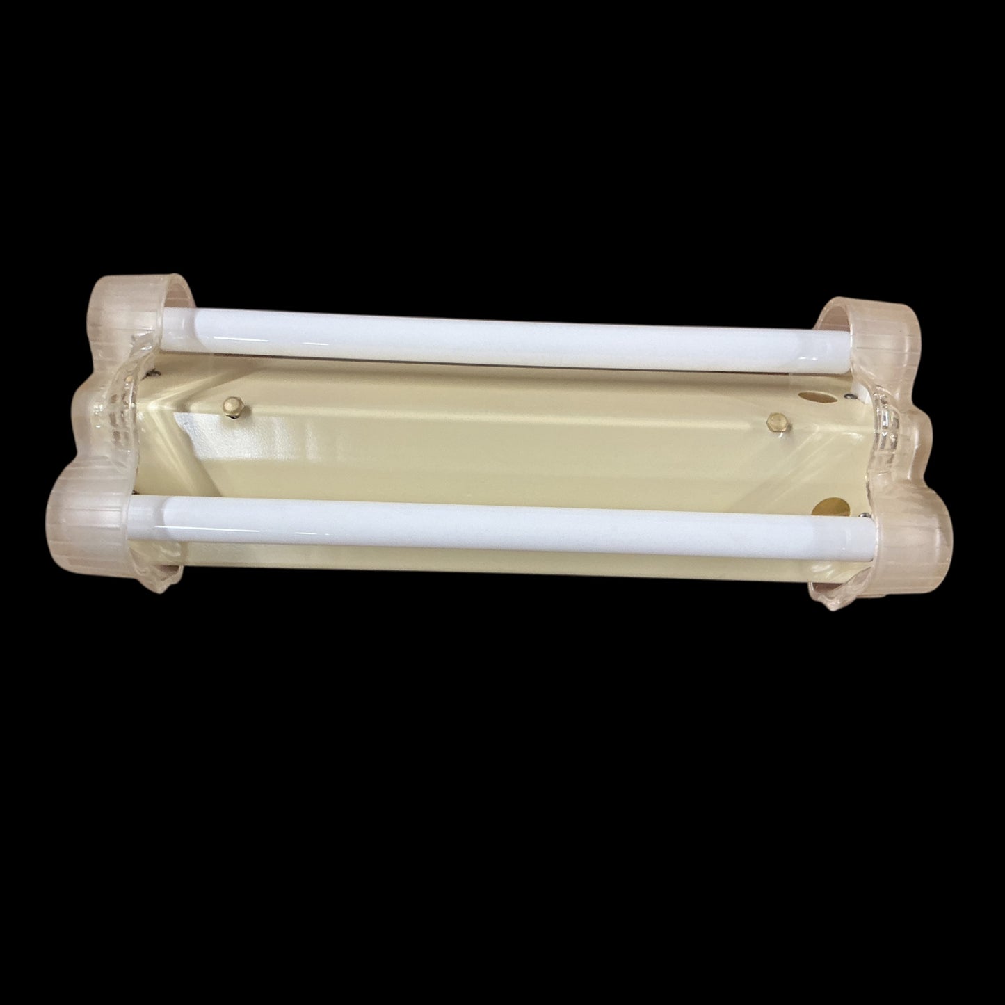 Vintage Art Deco Fluorescent Flush Mount Light