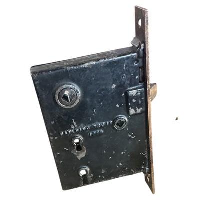 Antique Exterior Mortise Lock; Eastlake Design