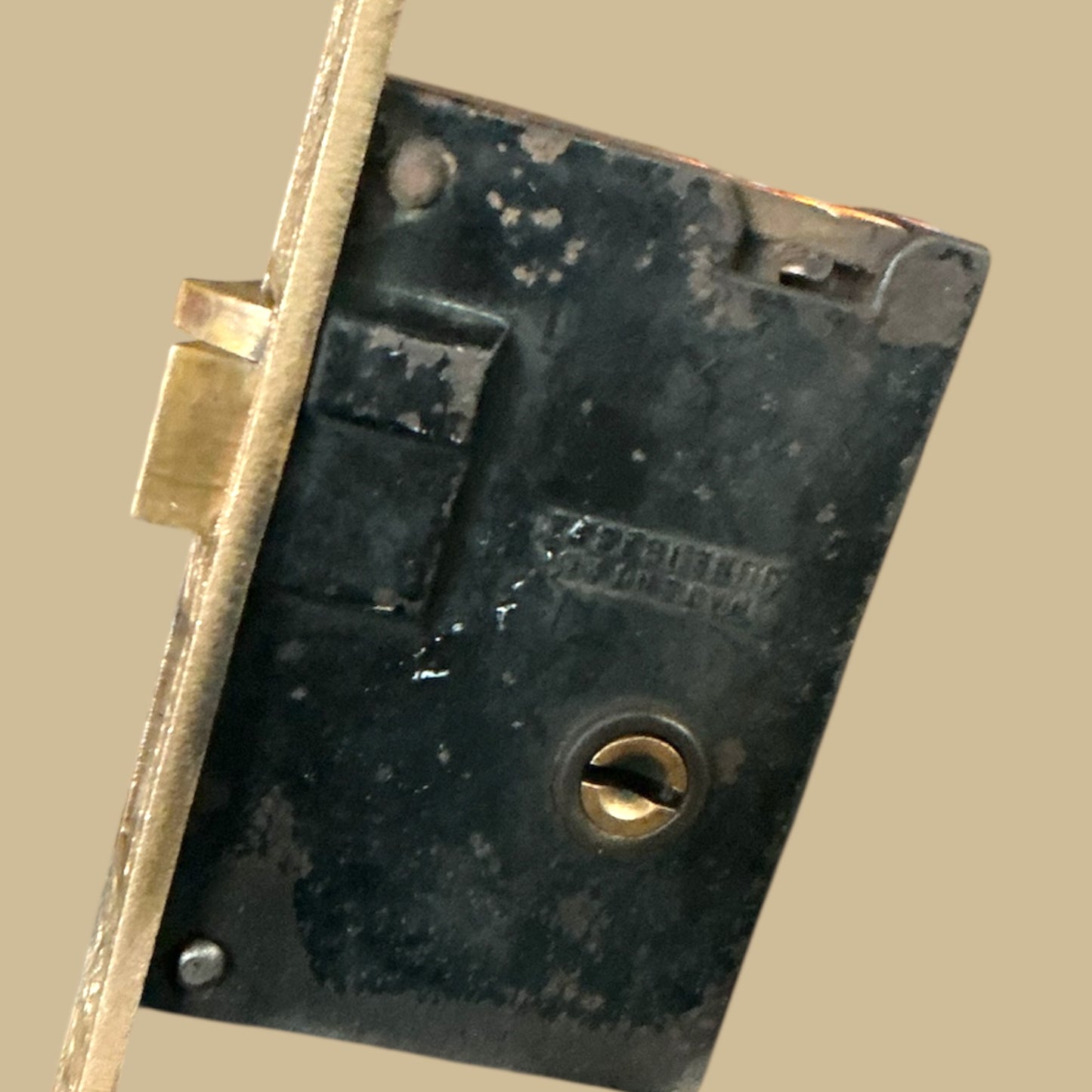 Antique Sargent Exterior Mortise Lock; 1878