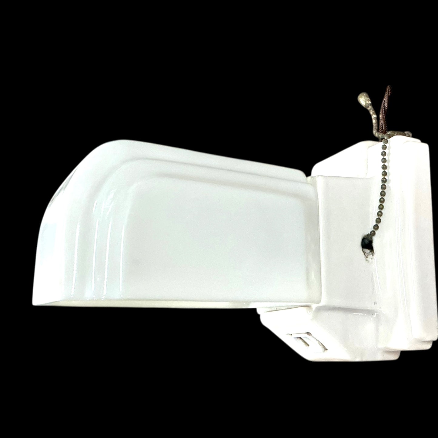 Antique Art Deco Porcelain Bath Sconce