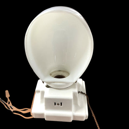 Antique Art Deco Porcelain Bath Sconce