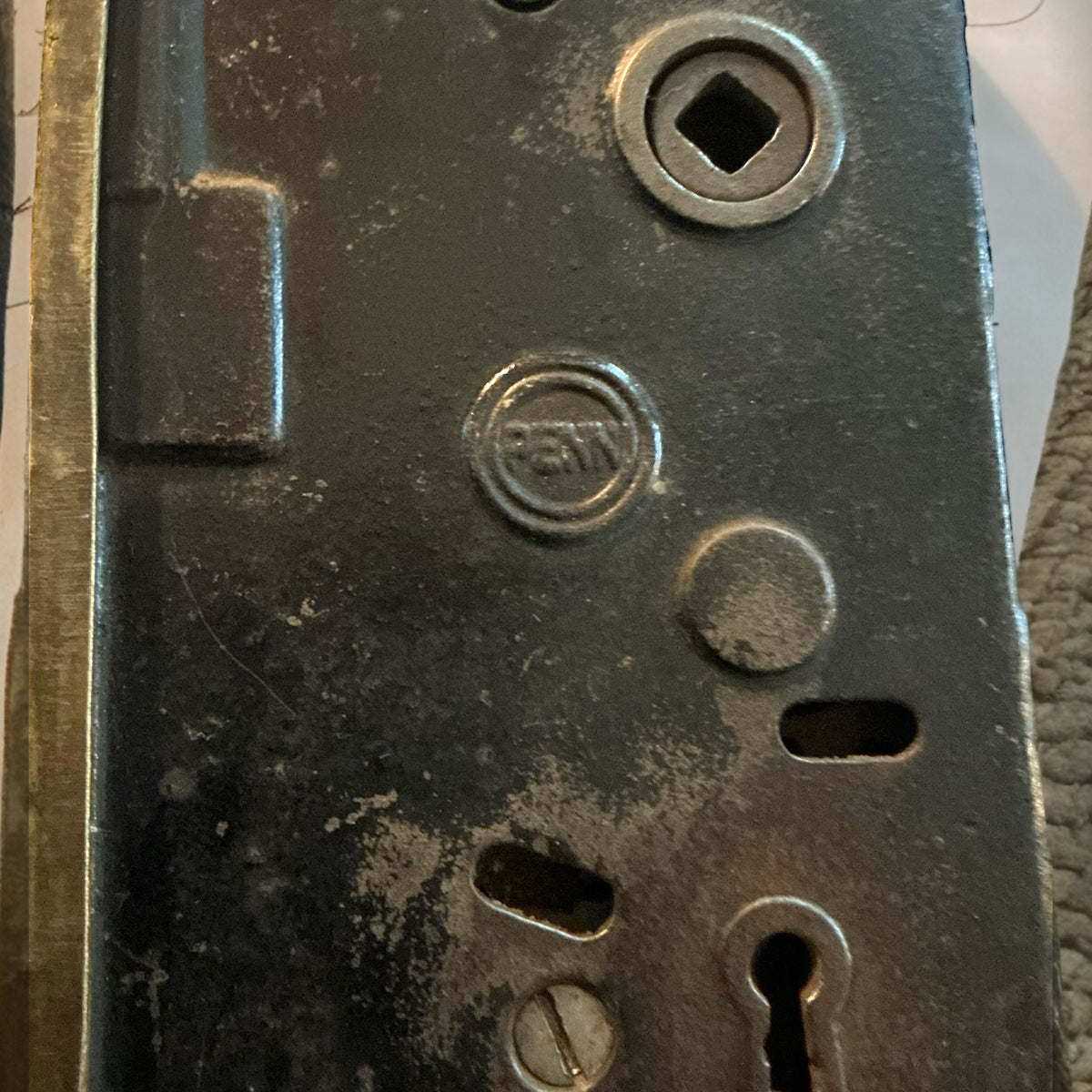 Penn Rim Lock Antique Penn Exterior Door Mortise Lock – Reclaimed Fort Wayne