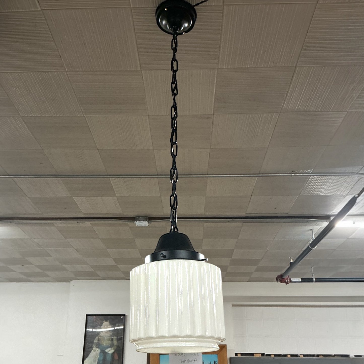 Antique Art Deco Pendant Light