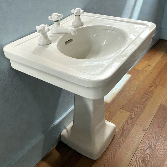 Antique Porcelain Pedestal Sink
