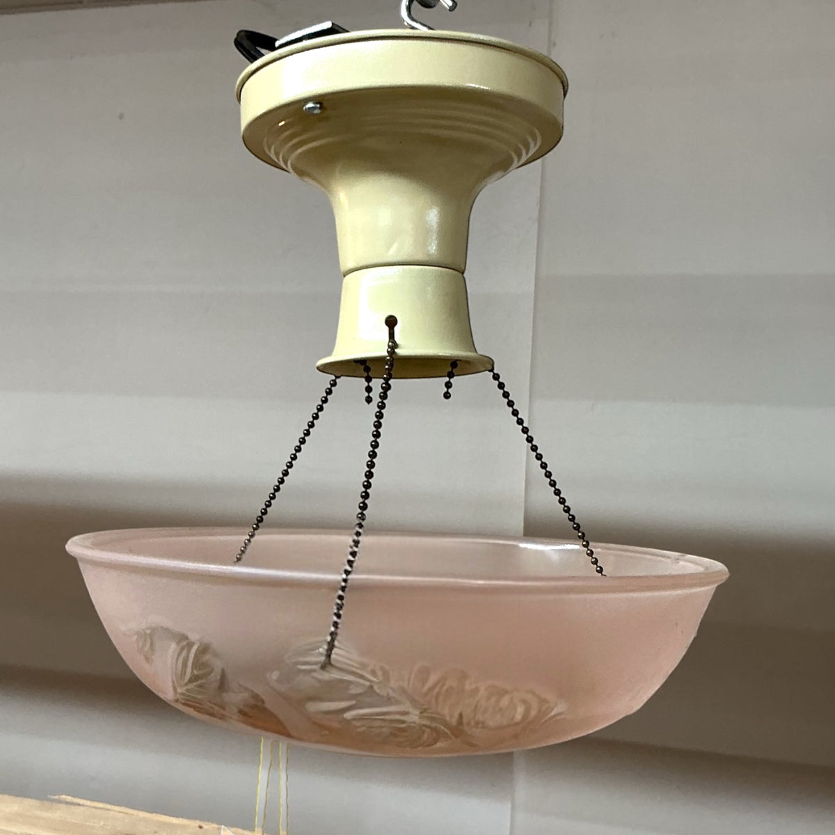 Antique Art Deco/Traditional Three Chain Light Fixture – Reclaimed Fort ...