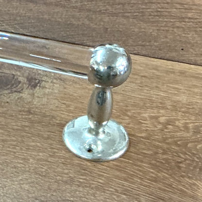 Antique Glass Towel Bar