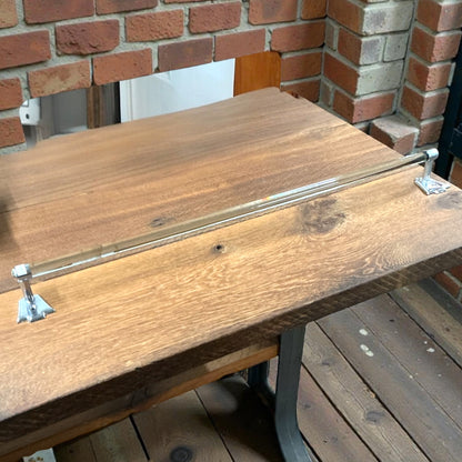 Antique Art Deco Glass Towel Bar