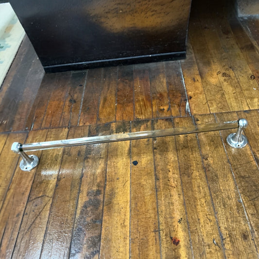 Antique Glass Towel Bar