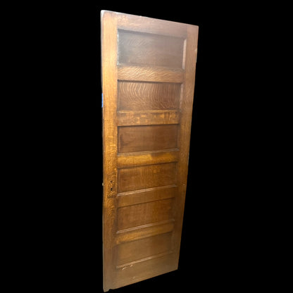 Antique Oak Five Panel Exterior Door