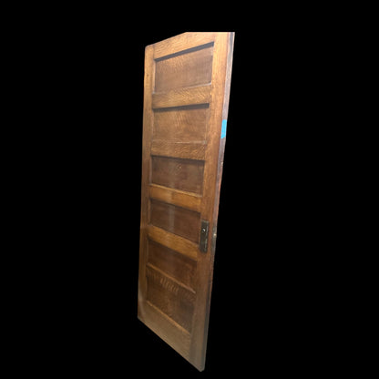 Antique Oak Five Panel Exterior Door