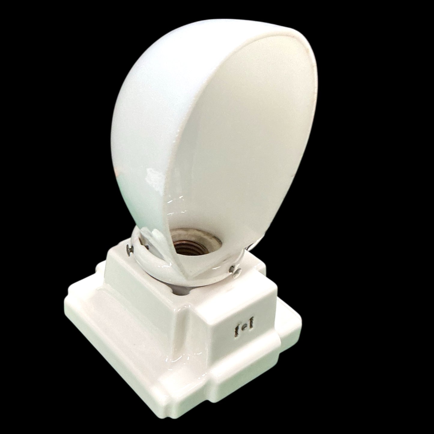 Antique Art Deco Porcelain Bath Sconce