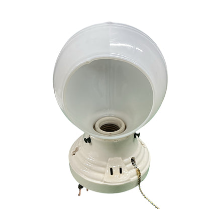 Antique Art Deco Porcelain Bath Sconce