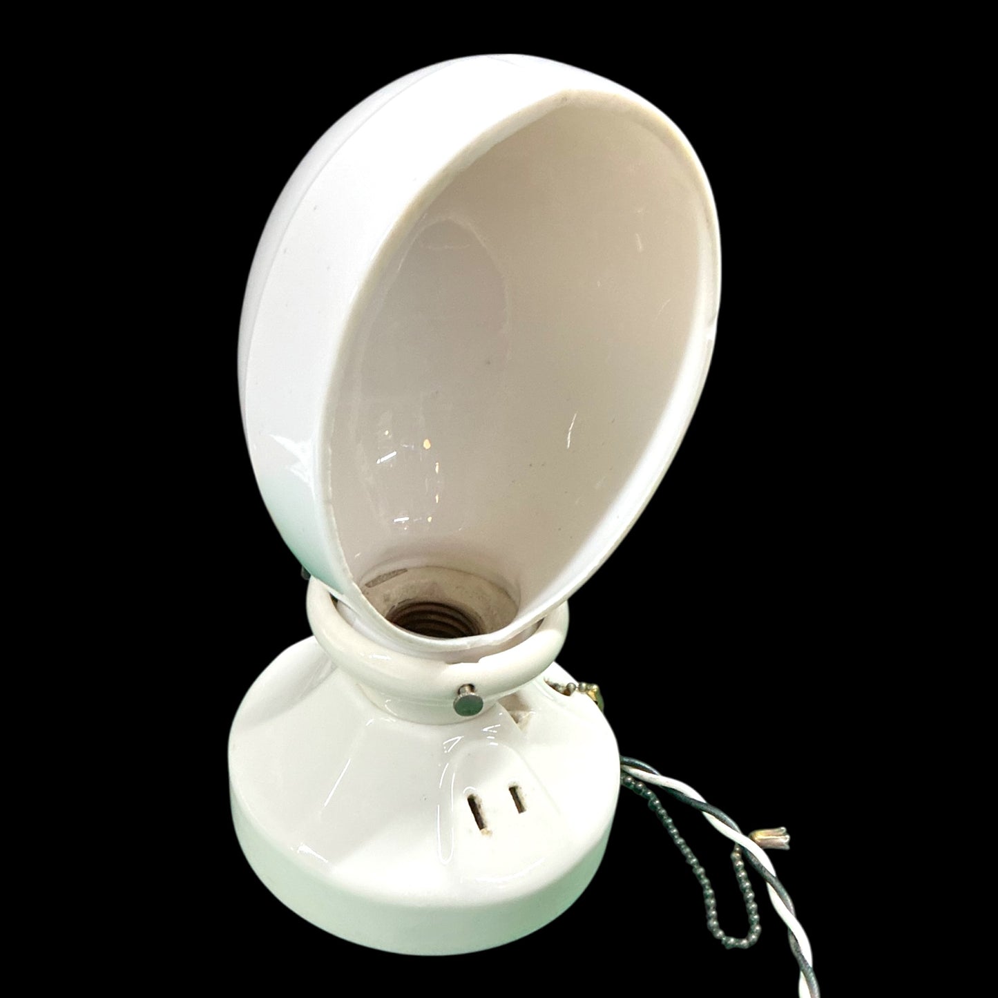 Antique Art Deco Porcelain Bath Sconce