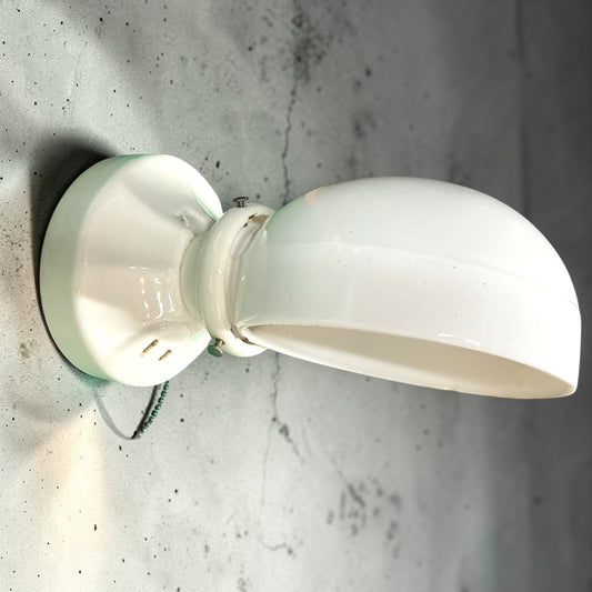 Antique Art Deco Porcelain Bath Sconce