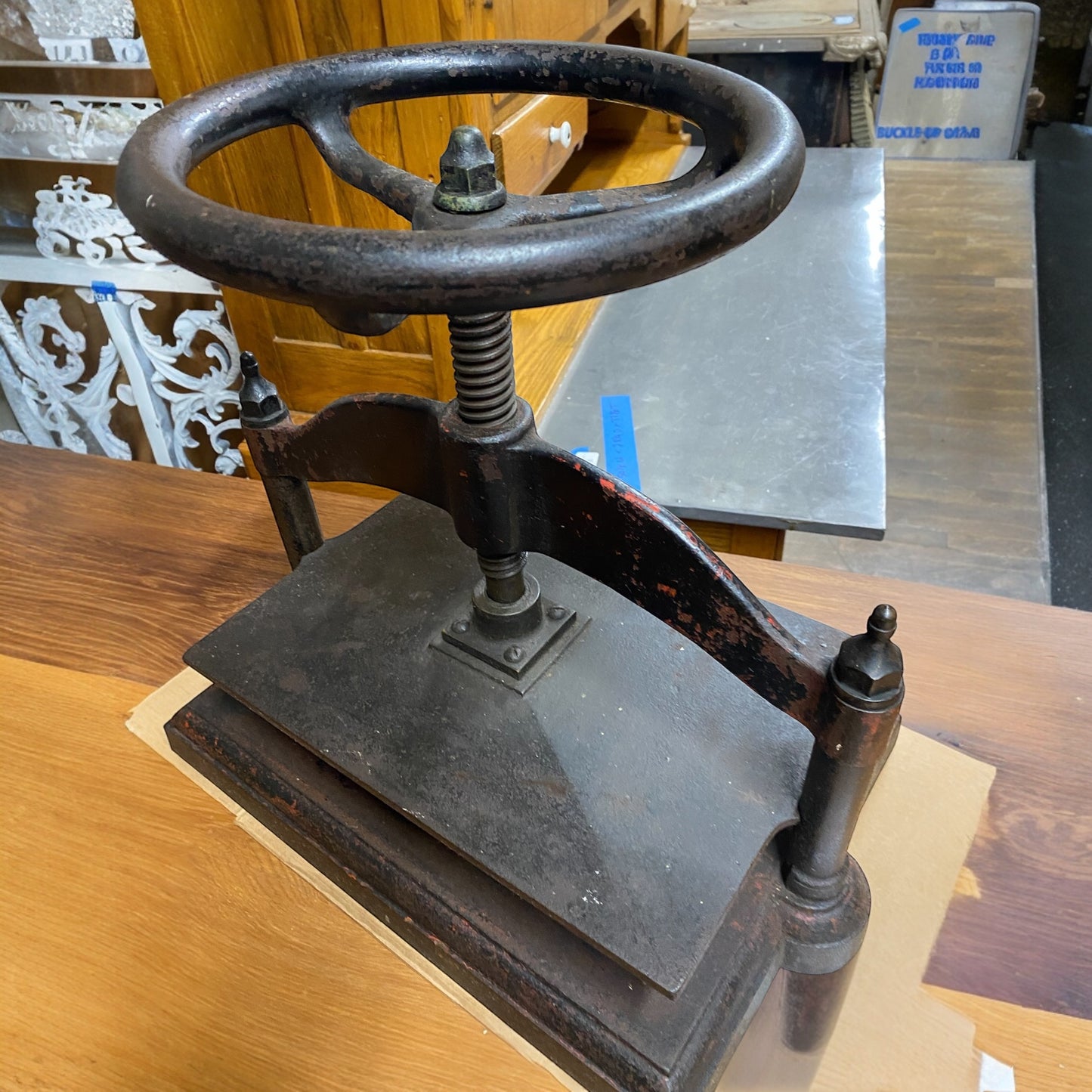 Antique Cast Iron Book Press