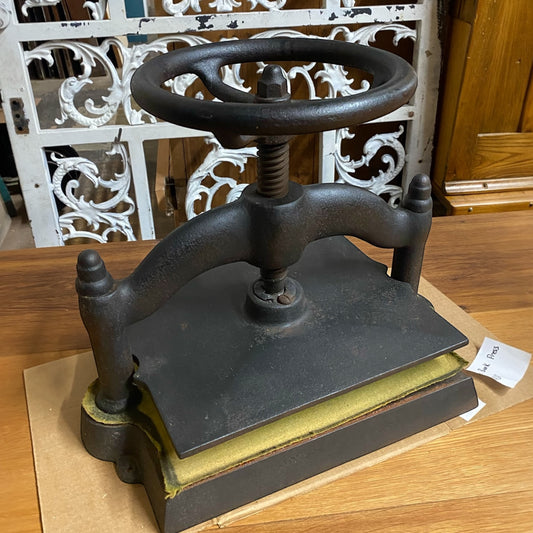 Antique Cast Iron Book Press