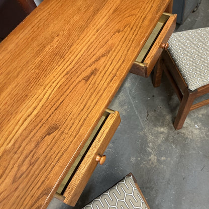 Antique Children’s Oak Library Table