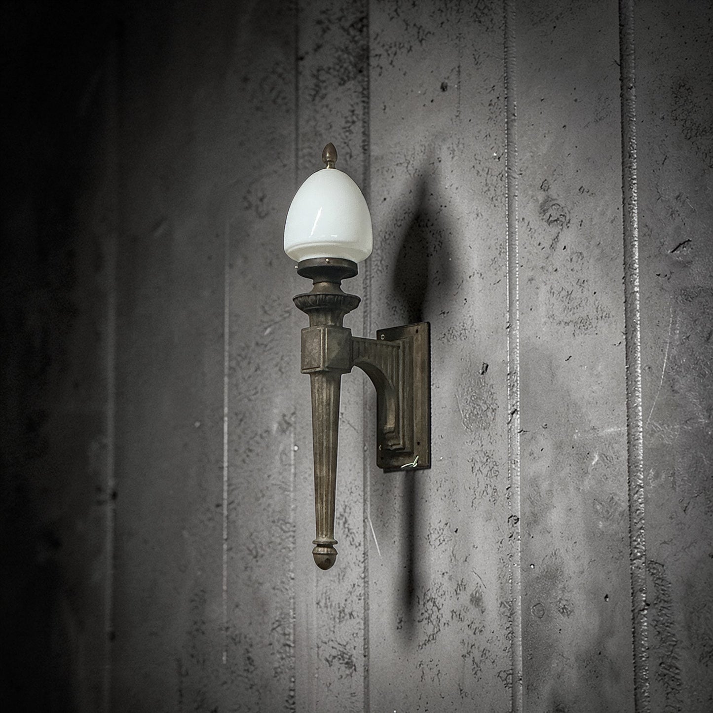 Antique Cast Iron Exterior Scone