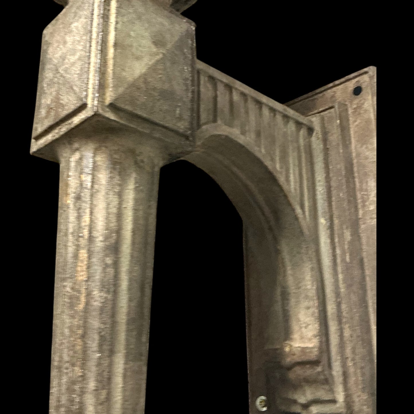 Antique Cast Iron Exterior Scone