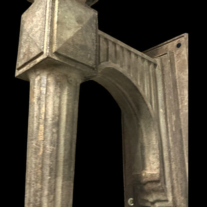 Antique Cast Iron Exterior Scone