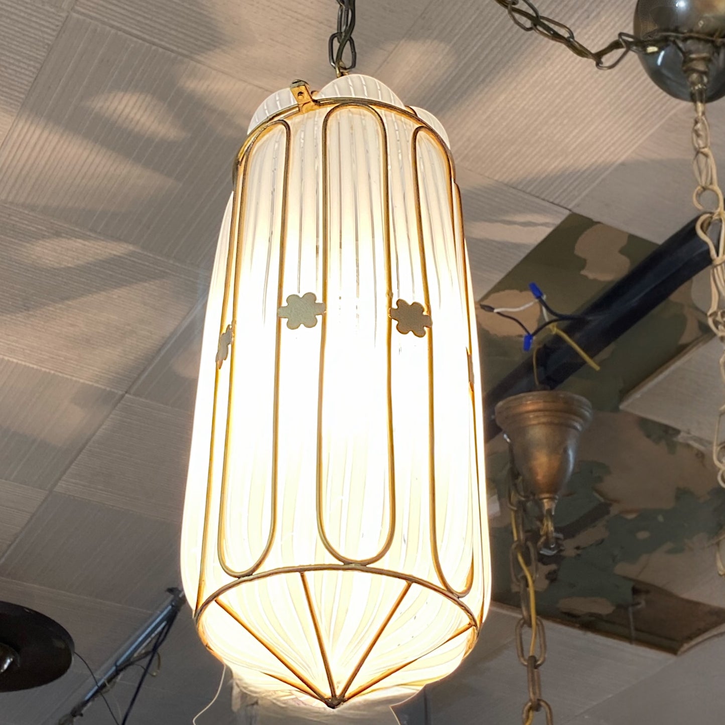 Vintage Mid-Century Pendant Light