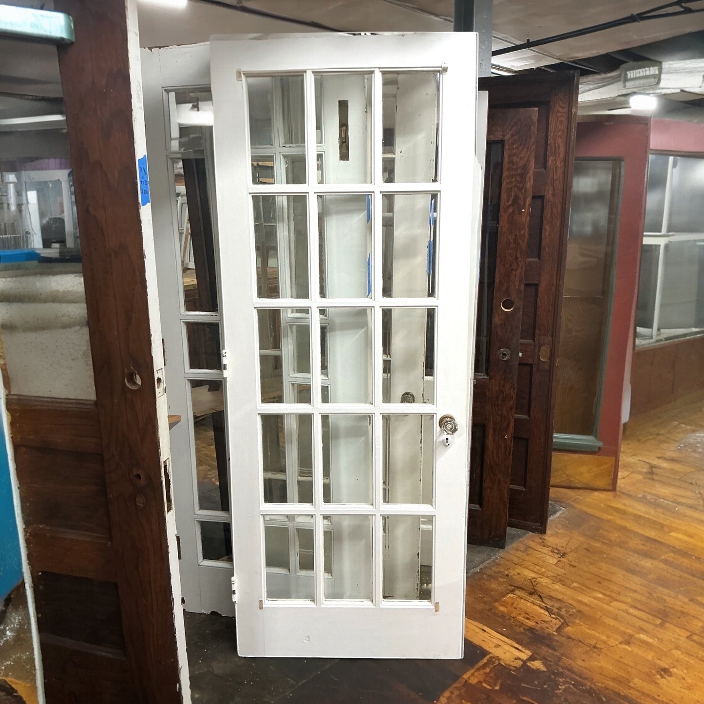 Vintage Fifteen Beveled Pane Exterior Door