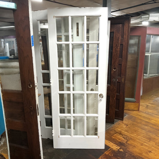 Vintage Fifteen Beveled Pane Exterior Door