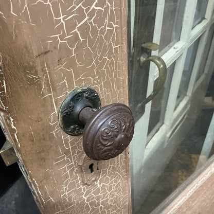 Antique Single Beveled Pane Exterior Door