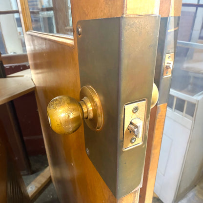 Vintage Exterior Door With Chicken Wire Panes