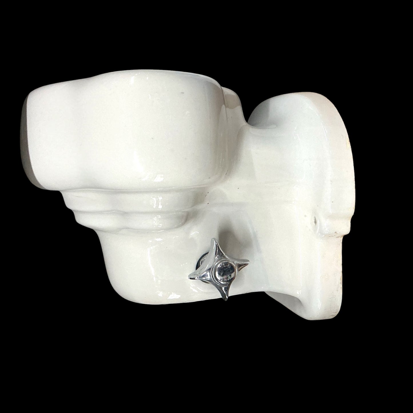 Vintage Porcelain Enameled Drinking Fountain