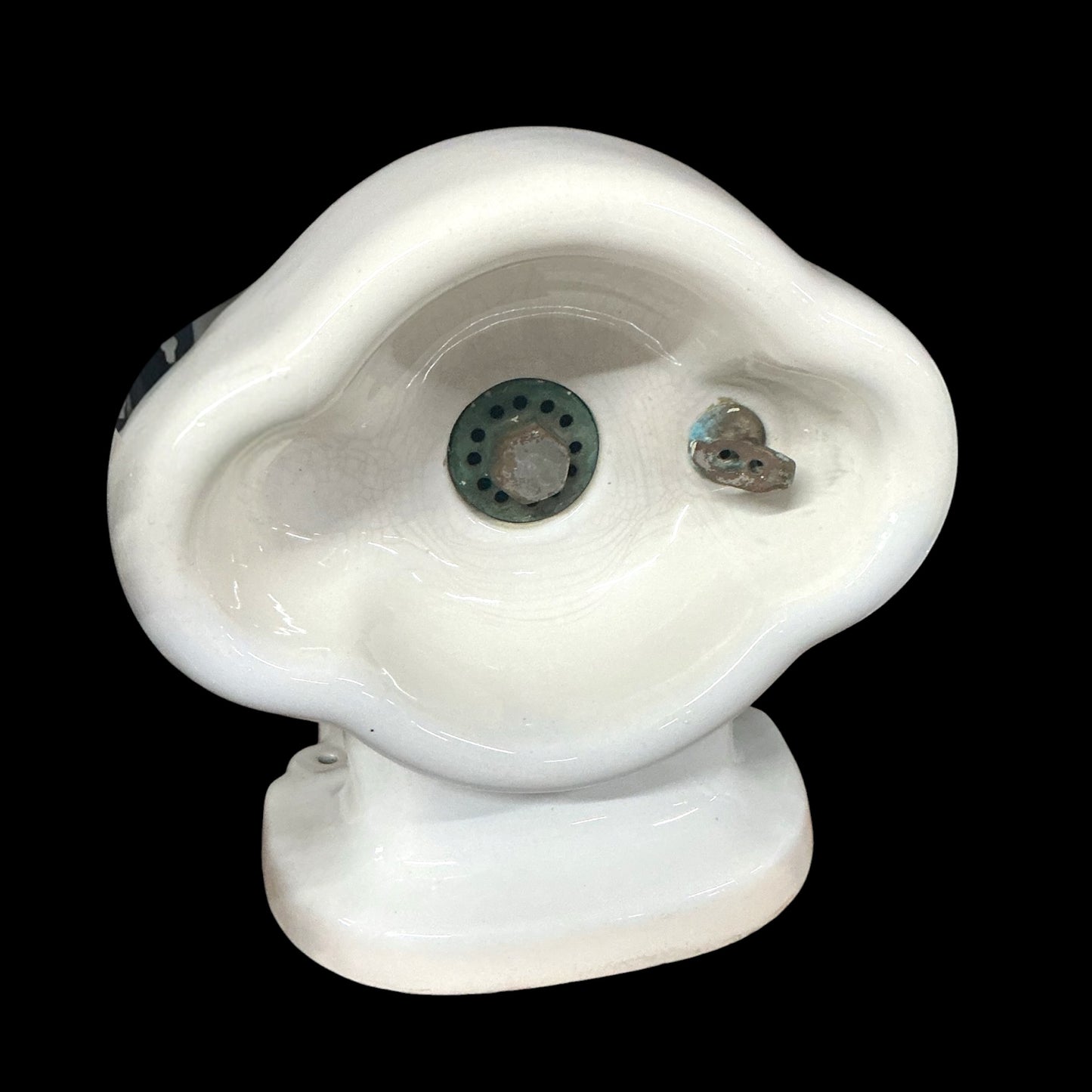 Vintage Porcelain Enameled Drinking Fountain
