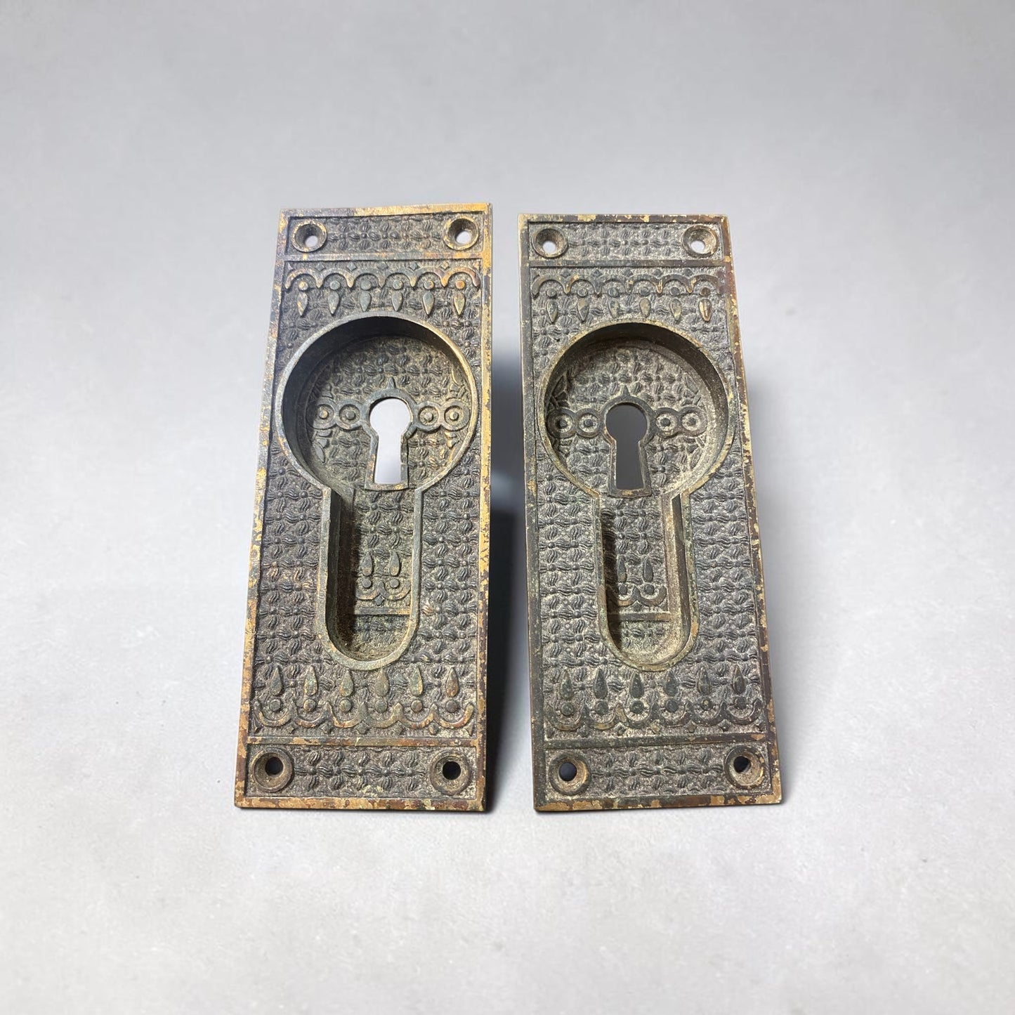 Antique Eastlake Single Pocket Door Lock Set