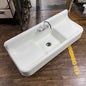 Vintage Cast Iron Double Drain Board Sink